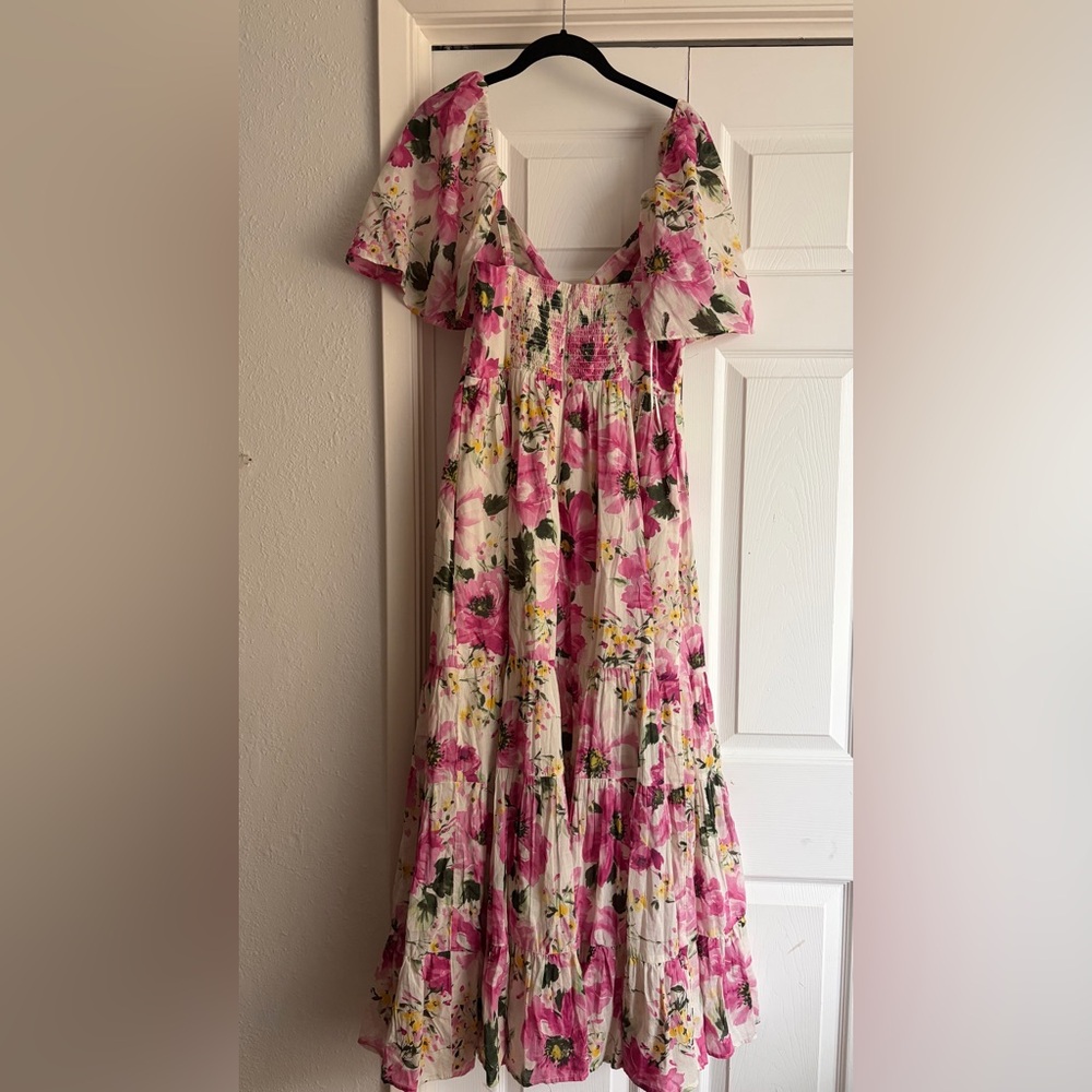 Abercrombie & Fitch Pink Floral Maxi Dress - Picture 5 of 9